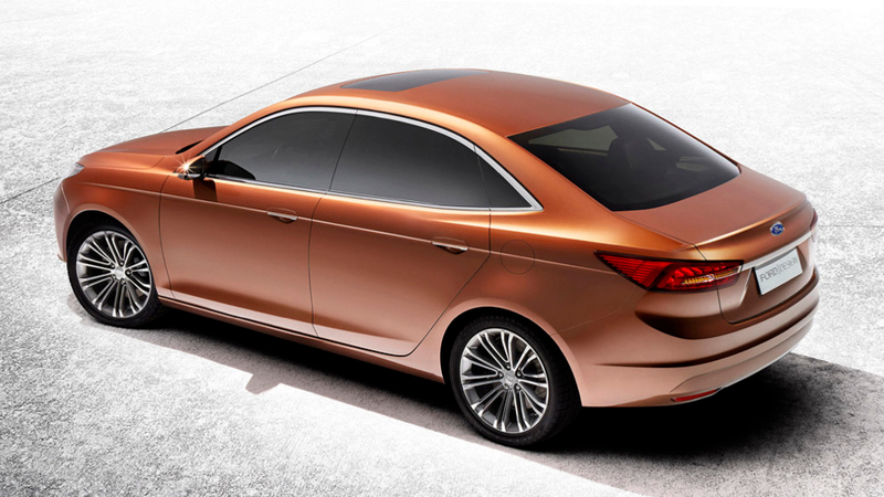 Illustration for article titled The Ford Escort Concept Is Ford's Classy Date To Shanghai